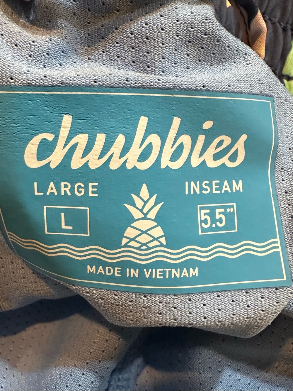 Chubbies Men's The Big Bloomers Classic Swim Drawstring Trunks 5.5” Size Large - Picture 9 of 9